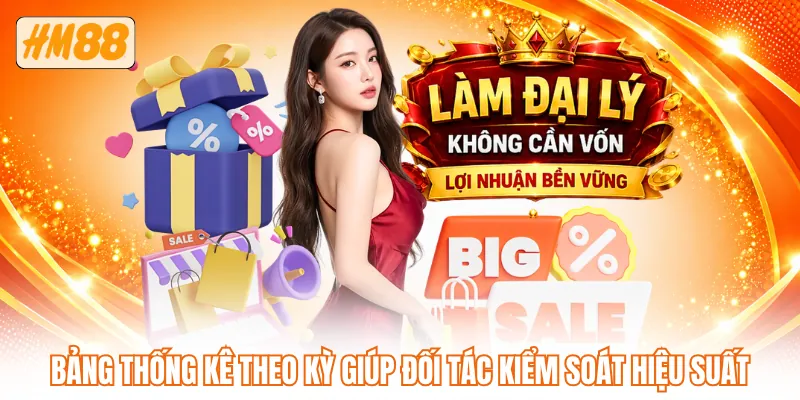 Bảng thống kê theo kỳ giúp đối tác kiểm soát hiệu suất Bảng thống kê theo kỳ giúp đối tác kiểm soát hiệu suất