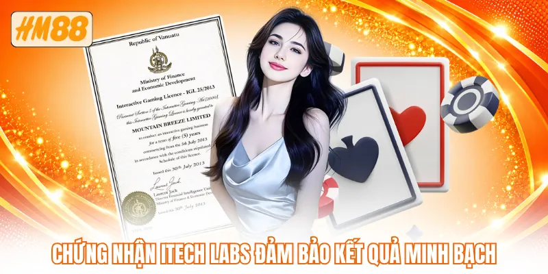 Chứng nhận iTech Labs đảm bảo kết quả minh bạch