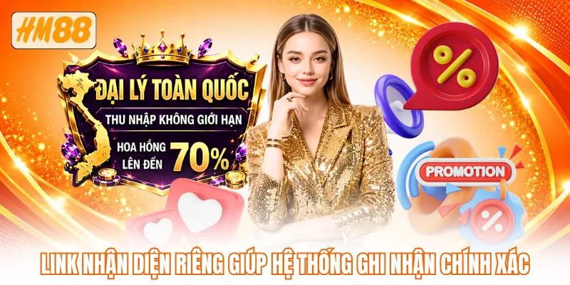 Link nhận diện riêng giúp hệ thống ghi nhận chính xác Link nhận diện riêng giúp hệ thống ghi nhận chính xác