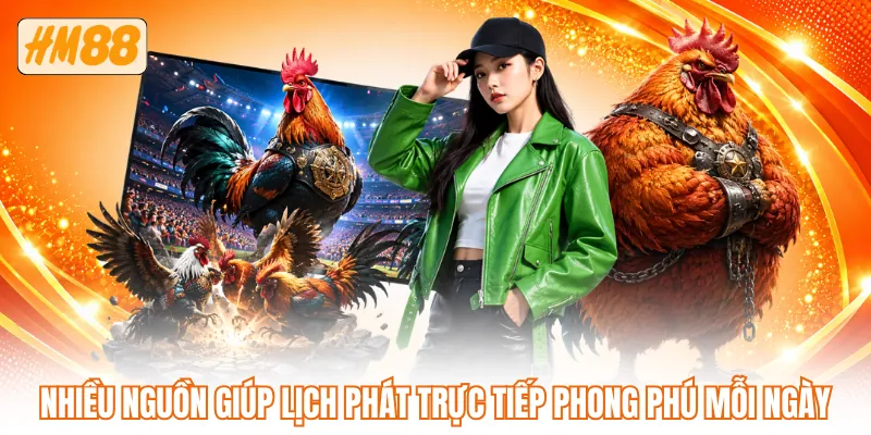 Nhiều nguồn giúp lịch phát trực tiếp phong phú mỗi ngày